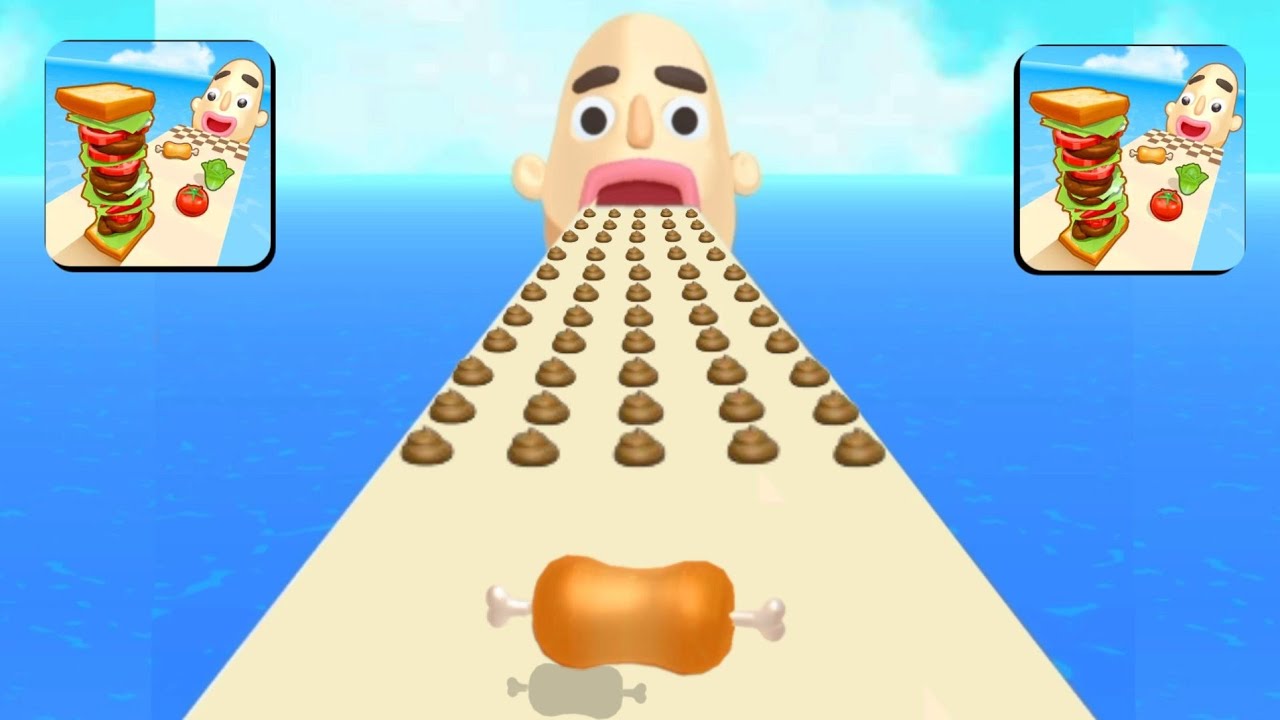 Sandwich Runner - Runner Game 🆚 Jelly Run 2048 Cubes (1Q = 100,000,000,000) 2048 Gameplay.