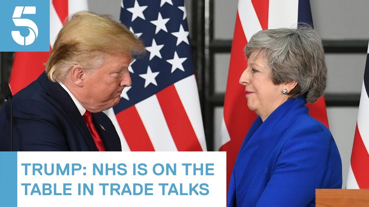 Donald Trump and Theresa May face trade deal questions | 5 News