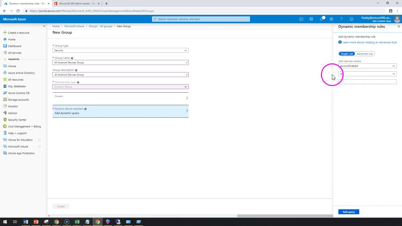 Create all Android Device Group - Microsoft Intune Training Series video No#14