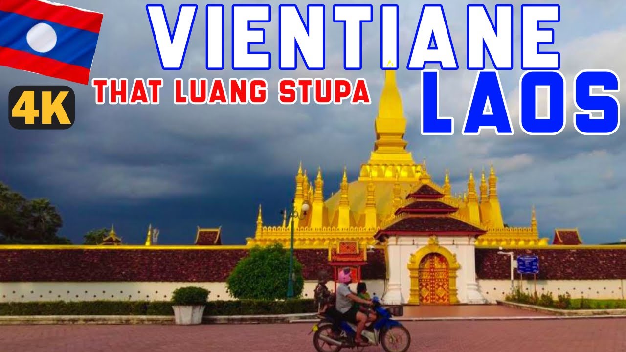 That Luang Stupa (Pha That Luang) & Temple Relaxing Walk Jul2023 #WanderingLeisure #vientiane #laos