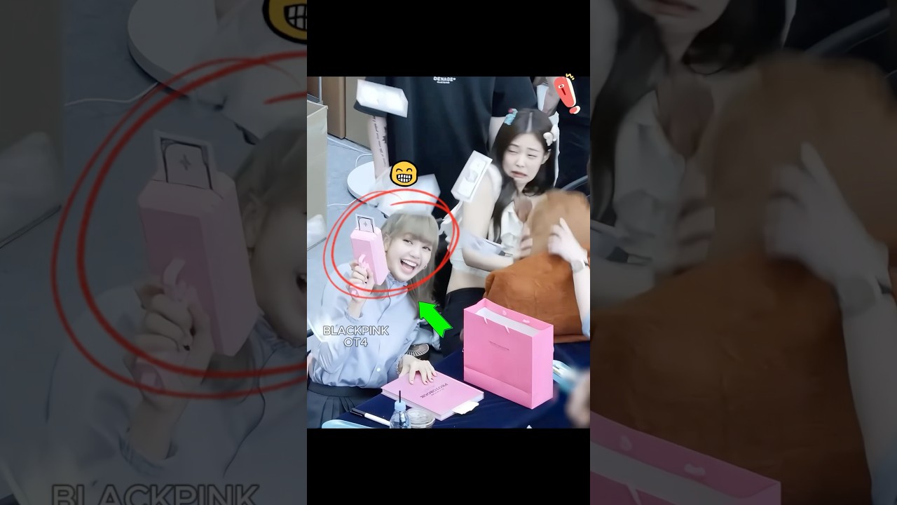Реакция участниц Blackpink, когда Лиза играет в денежный пистолет!!!