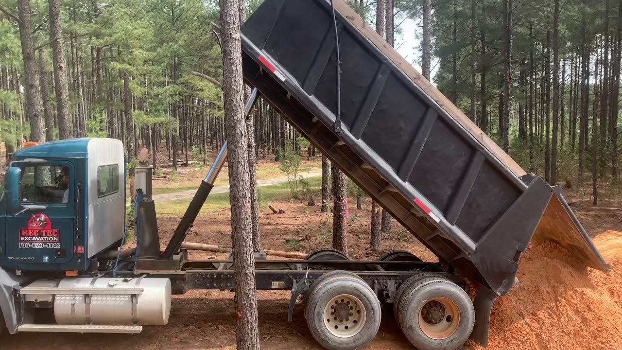 Hauling and grading dirt