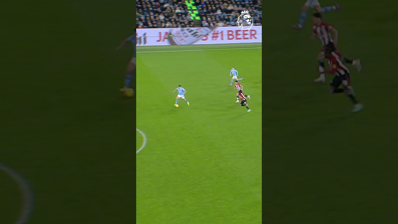 Haaland runs from halfway line and scores