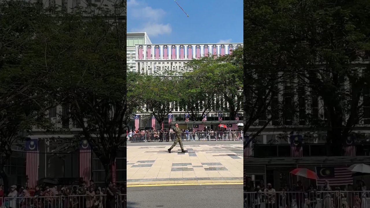Malaysian Army Marching Band Leader Mace throwing up #merdeka #trending #marchingband #army #2023