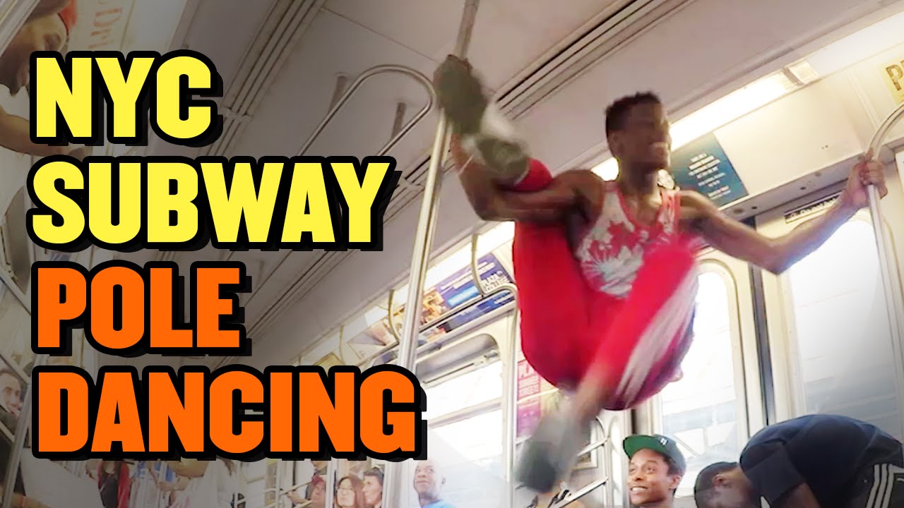 NYC Subway POLE DANCING.