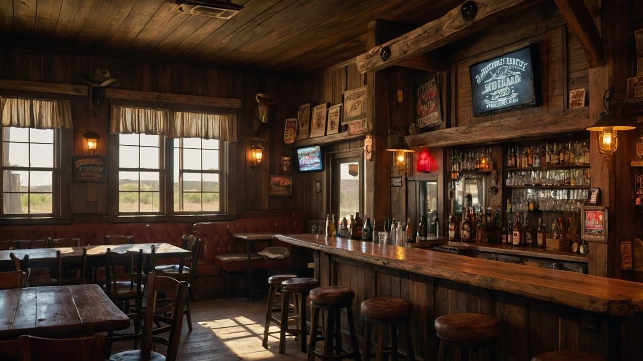 Rustic Country Bar Ambience - 3+ Hrs of #countryvibes & lively #countrymusic