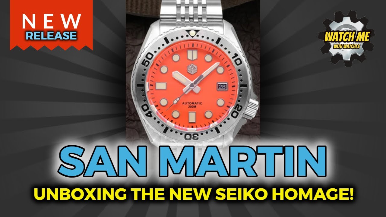 Unboxing of the SAN MARTIN SN046-G. Best SEIKO homage yet?