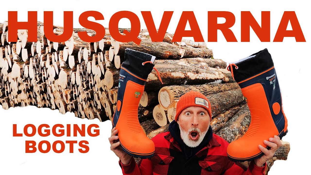 Husqvarna studded safety boots
