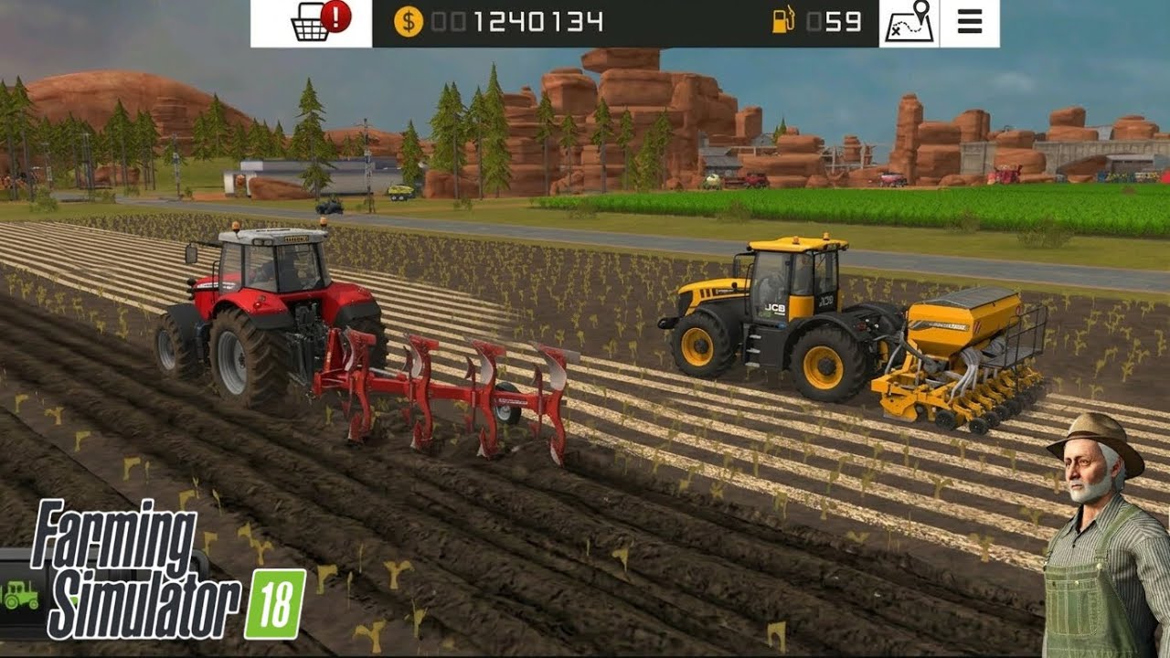 Fs18 2 TRAKTÖR ‘LE TARLA SÜRÜP EKİM YAPMAK - FARMİNG SİMULATOR 18