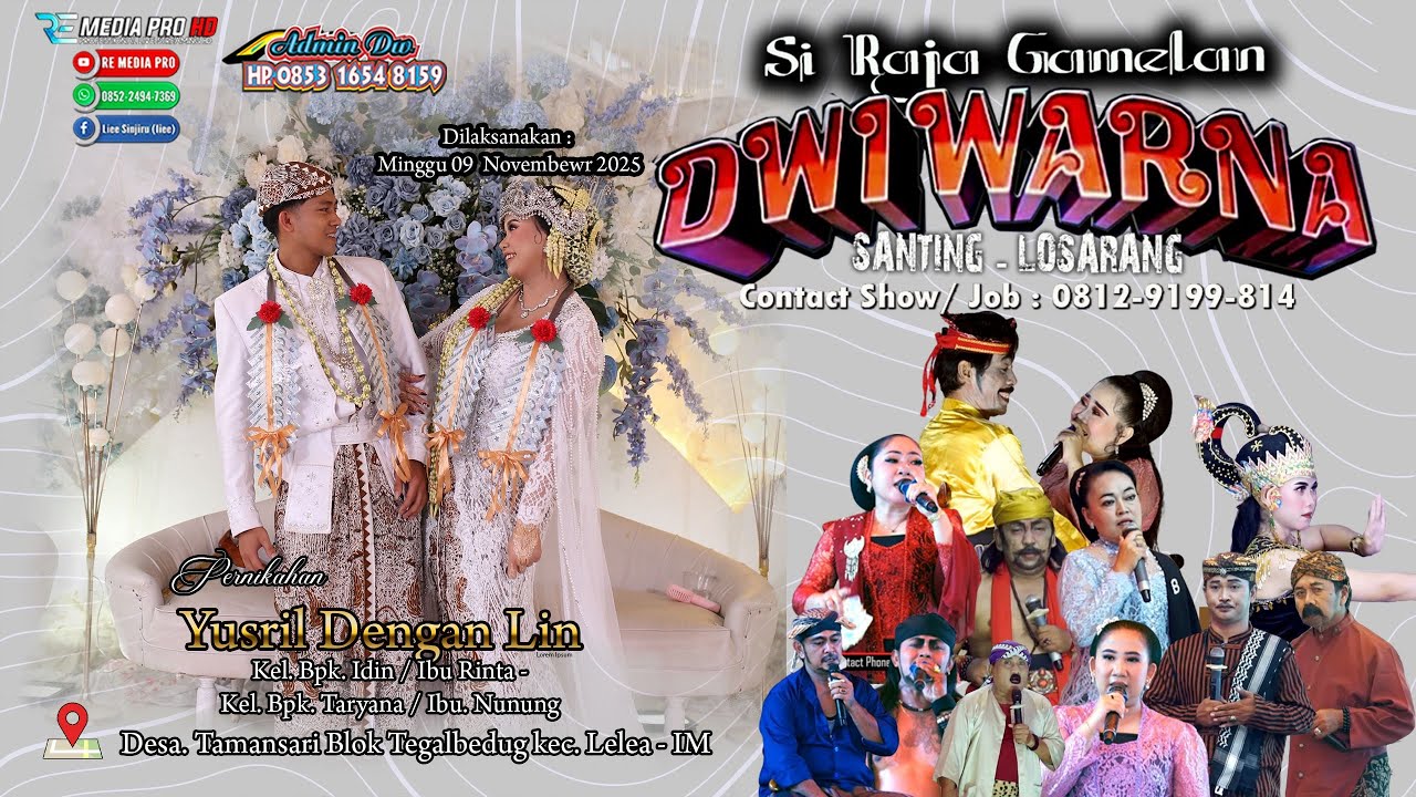 LIVE PAGELARAN SANDIWARA DWI WARNA || TAMANSARI - TEGAL BEDUG | MINGGU 09 NOVEMBER 2025  || MALAM