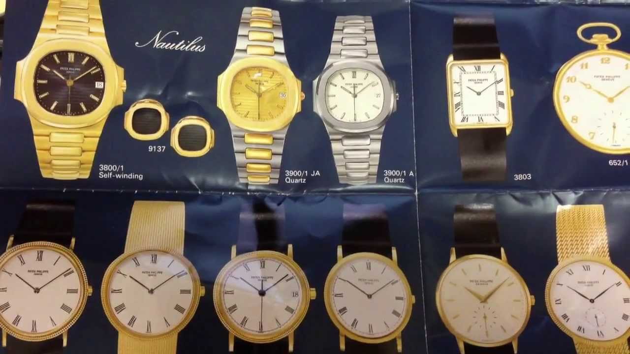 BORING LUXURY WATCHES - High End Watch Brochures from the 1970s, 1980s, early 90s