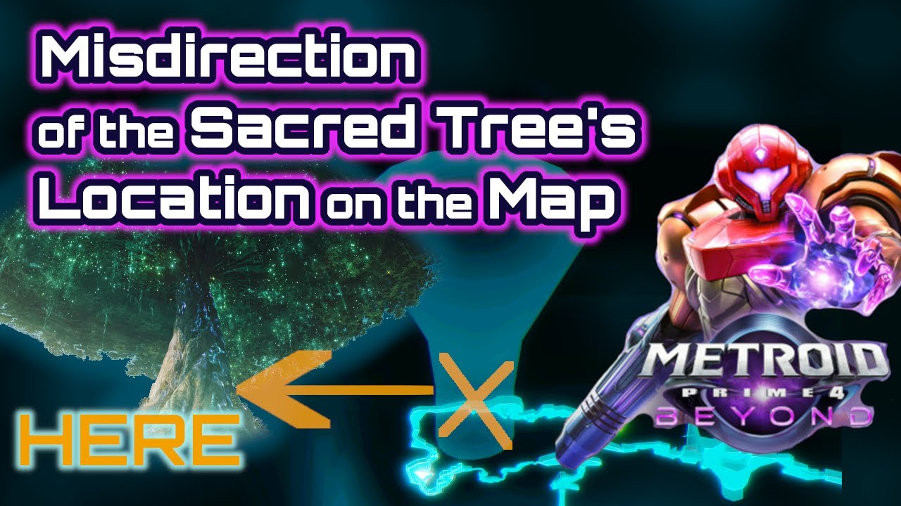 Metroid Prime 4 - Misdirection of the Sacred Tree's Location on the Map [Hidden Details][Glitch?]