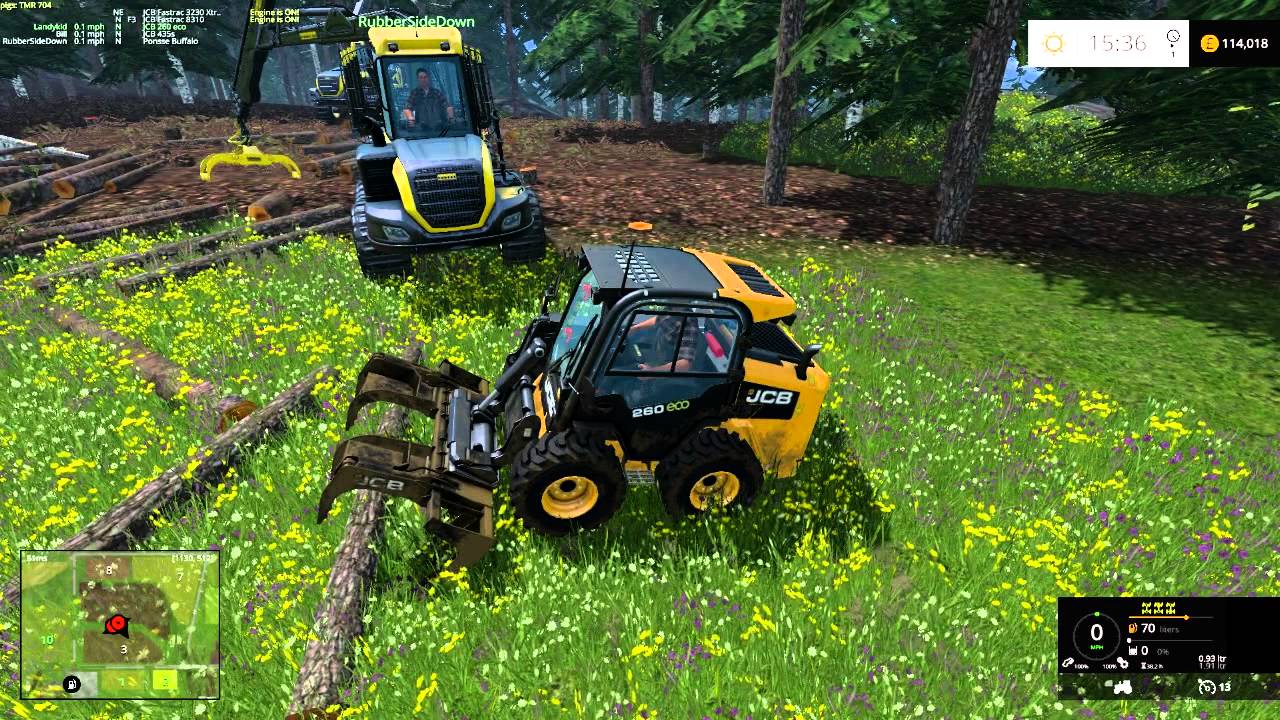 Farming Simulator 15 multiplayer with  BILLSTMAXX and  the guys