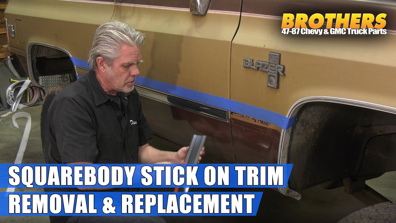 1981-91 Chevy & GMC Squarebody Truck Side Trim Removal and Replacement