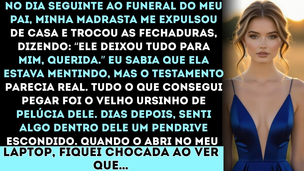 “A minha madrasta roubou a herança do meu pai após o funeral, e então um pendrive escondido revelou