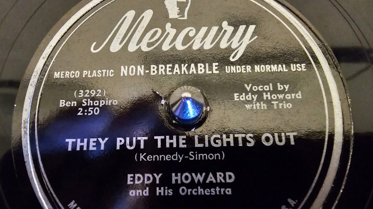 Они погасили свет возле лейбла Eddy Howard Mercury Records.