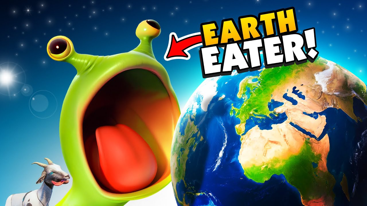 HUNGRY Alien Eats the Entire WORLD In Goat Simulator 3!
