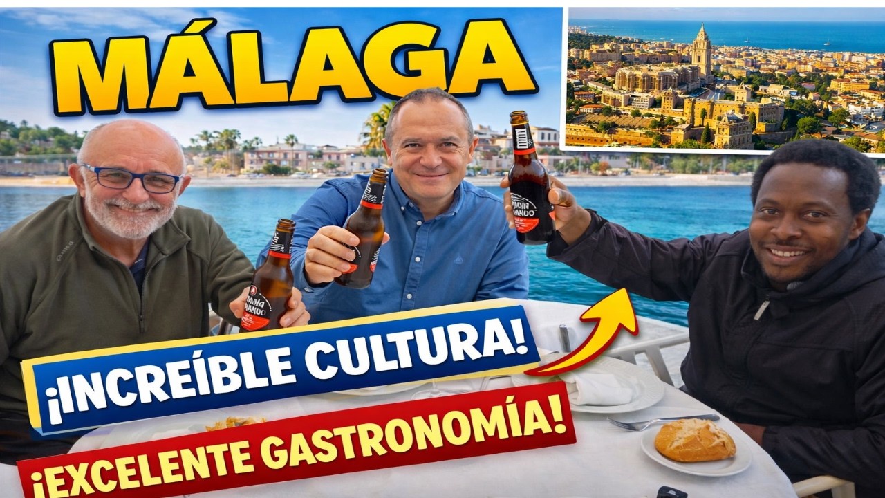 PRIMERA VEZ EN MÁLAGA 🇪🇸 | Hispanoafricano descubre una de las ciudades más bonitas de ESPAÑA