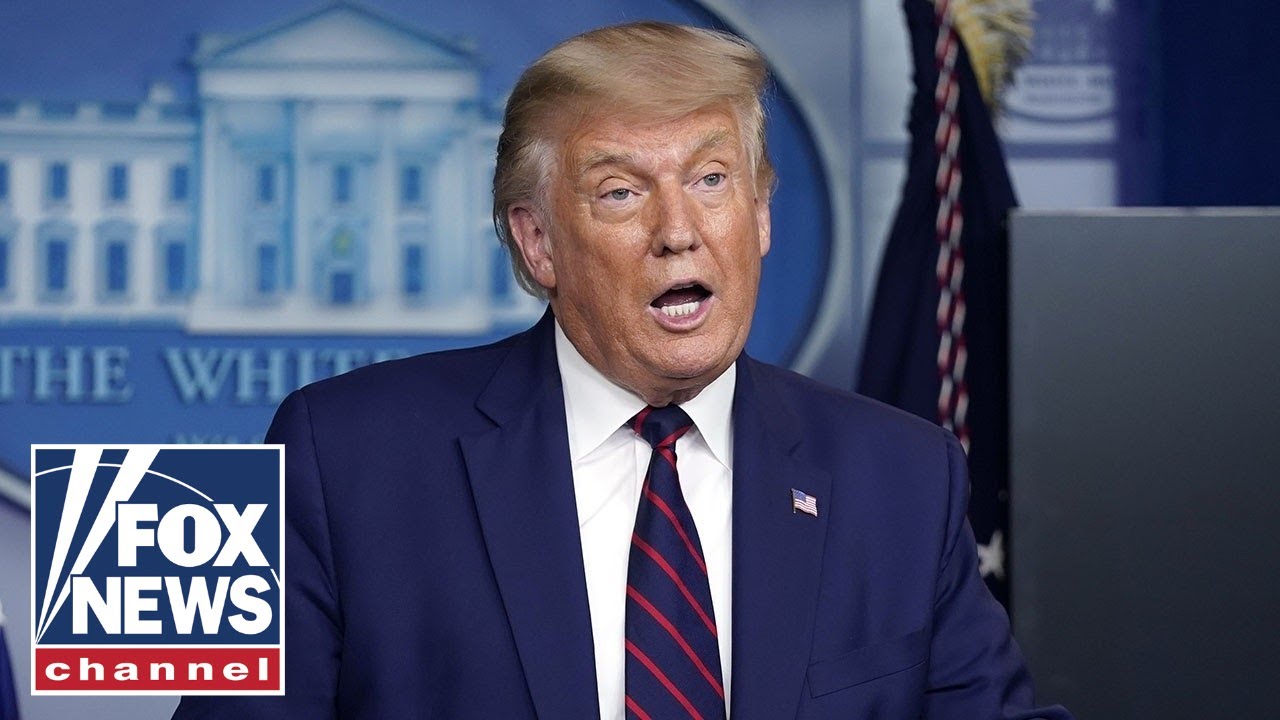 Trump holds news conference to mark Labor Day