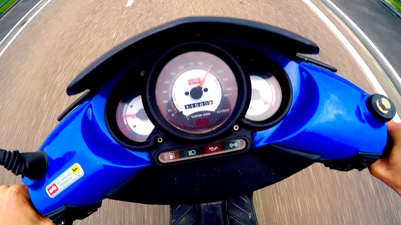 Aprilia sr50 Ditech full speed chiptuned ECU bike