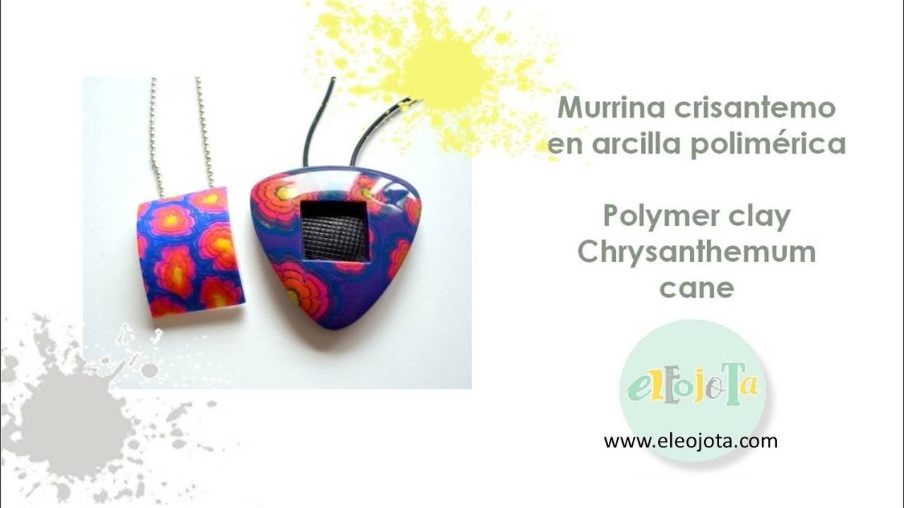 Murrina crisantemo en arcilla polimérica