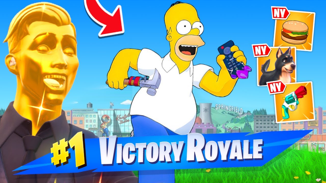 Spiller Den NYE Simpsons S&aelig;son i Fortnite!