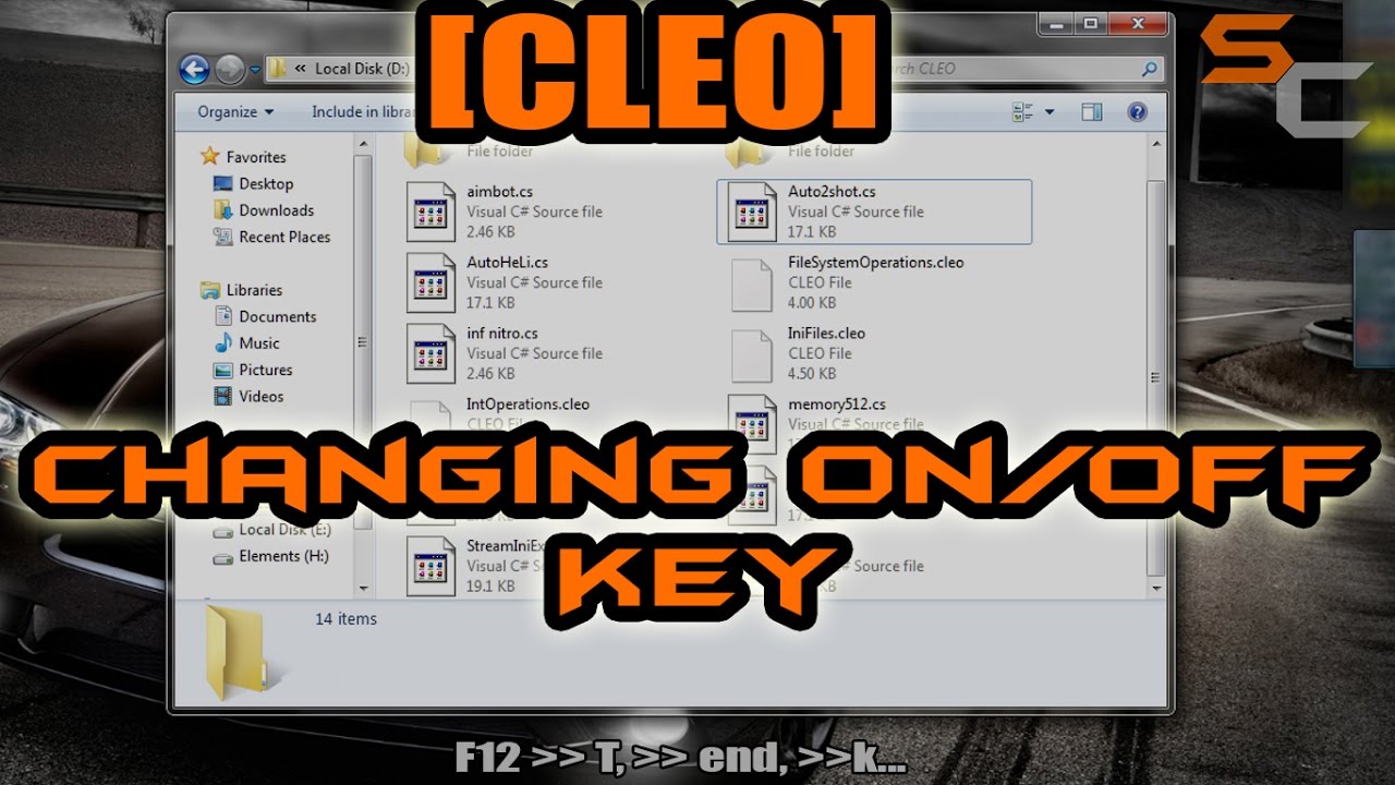 [Tutorial]Change On/Off Key of Cleo Mods/Hacks || SiRa CreationZ ||