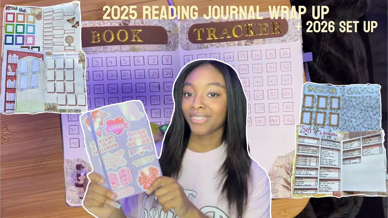 2025 reading journal wrap up + 2026 set up 📔