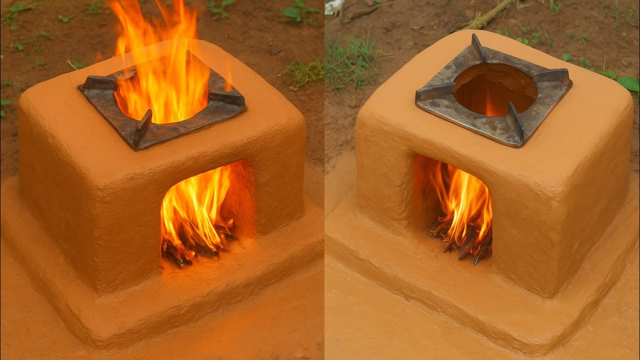 Traditional Clay Stove 🔥 Mitti Ka Chulha Cooking | Desi Kitchen Setup 2025 #viral #clayoven 