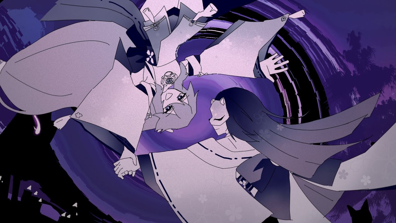 [Genshin impact Fanmade] (OC x Canon) How to return in gloaming ( Ao x Yae Miko )