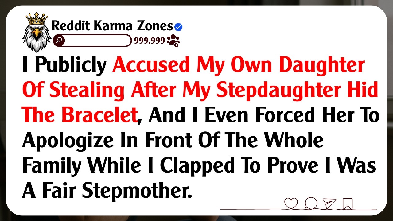 I Publicly Accused My Own Daughter Of Stealing After My Stepdaughter Hid The Bracelet, And I Even...
