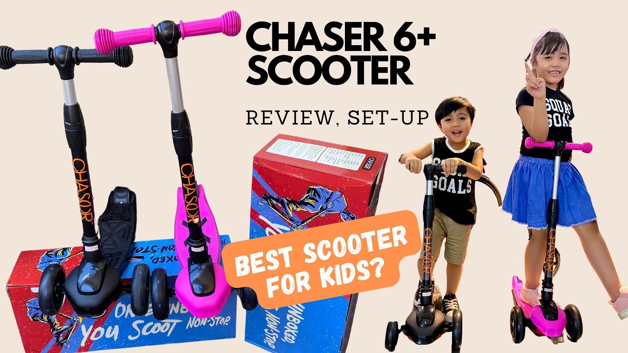 CHASER 6+ KIDS SCOOTER Review | How to Fold, Unfold, and Adjust Height (for 2.5-8years old)