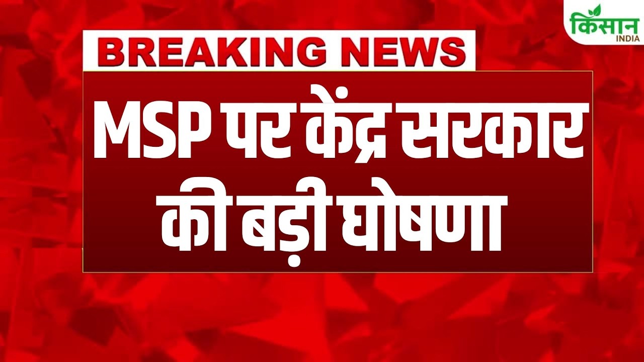 केंद्र सरकार ने MSP के लिए किसानों को दिया 3700 करोड़ का तोहफा , चना, उड़द-मूंग खरीद को मंजूरी