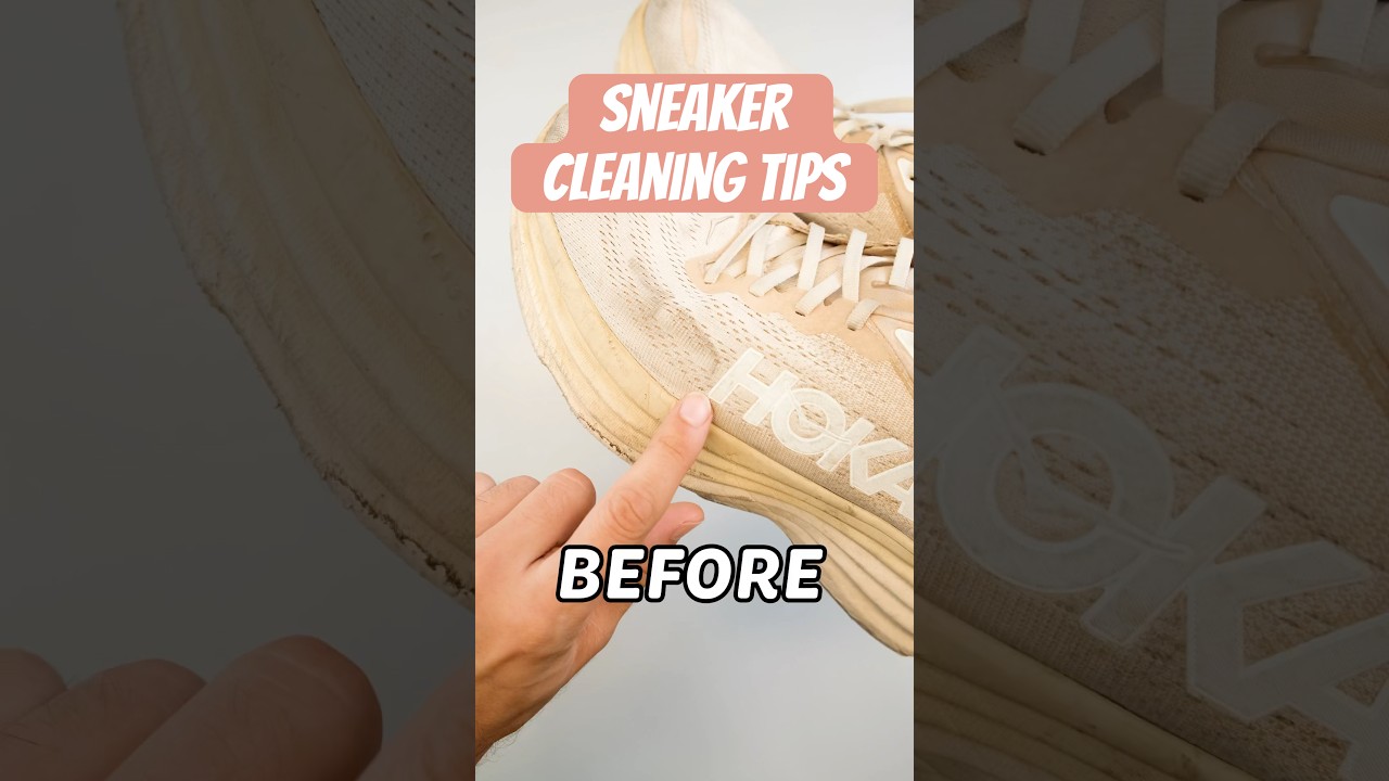 Sneaker Cleaning Tips From A Dry Cleaner #laundry #sneakers