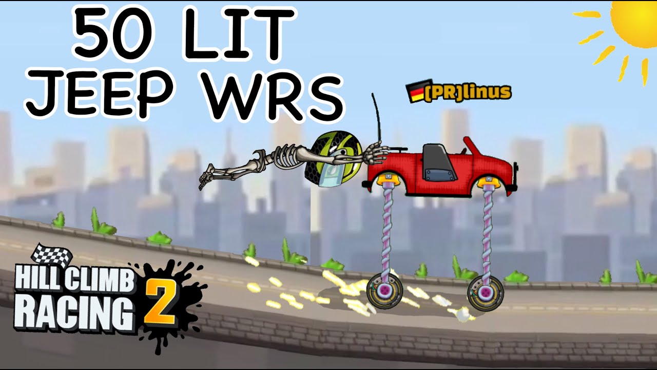 Я установил 50 мировых рекордов на джипах! Hill Climb Racing 2
