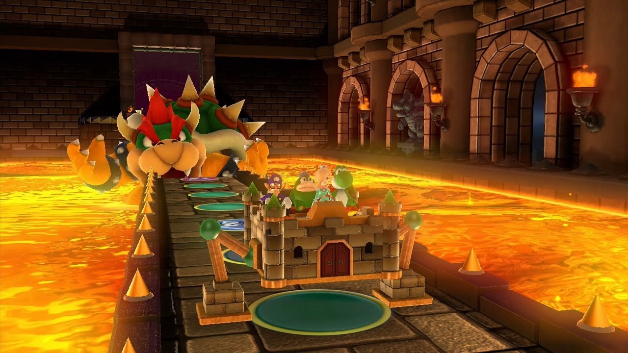 Mario Party 10 Bowser Party #258 Rosalina, Yoshi, Spike, Waluigi Chaos Castle Master Difficulty