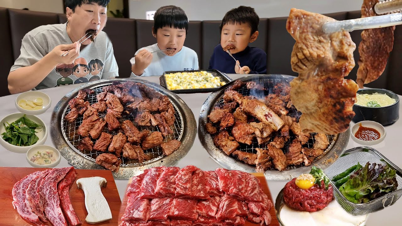 돼지갈비 소갈비살 한우육회 한우새우살 12인분! 자유로운 고기 흡입! [천안]
