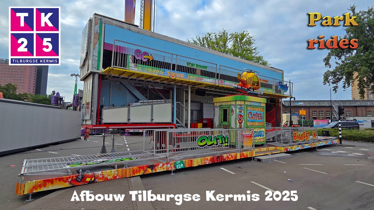 Tilburgse Kermis - Afbouw en Kermistransporten 2025 Deel 1