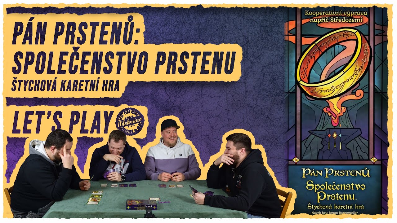 ODEHRÁNO - Pán prstenů: Společenstvo prstenu – Štychová karetní hra [LET'S PLAY]