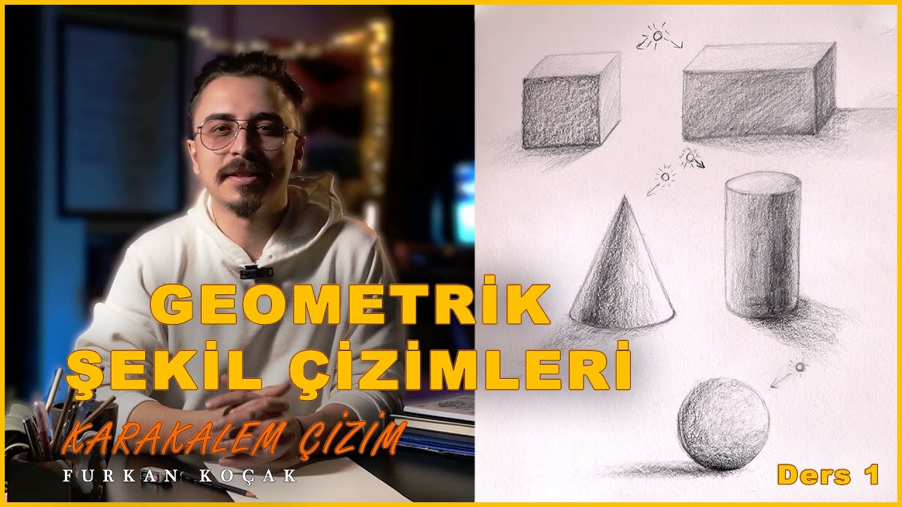 Geometrik Şekil Çizimleri - Karakalem Çizim Teknikleri - Ders 1