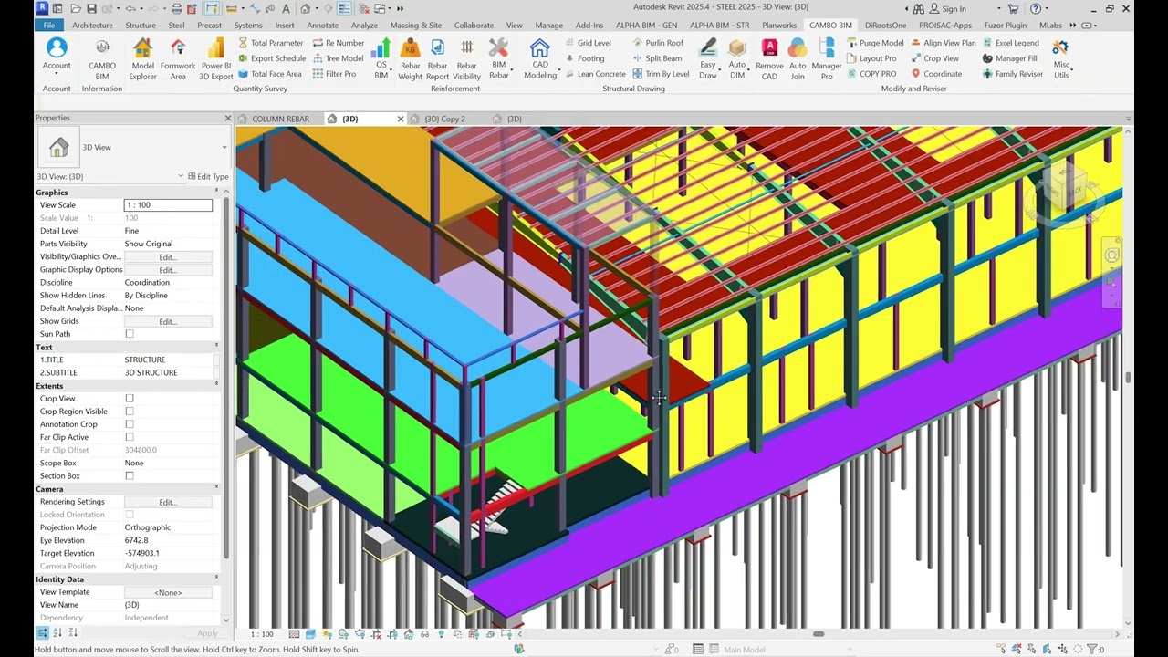 Column Rebar Generate CAMBO BIM