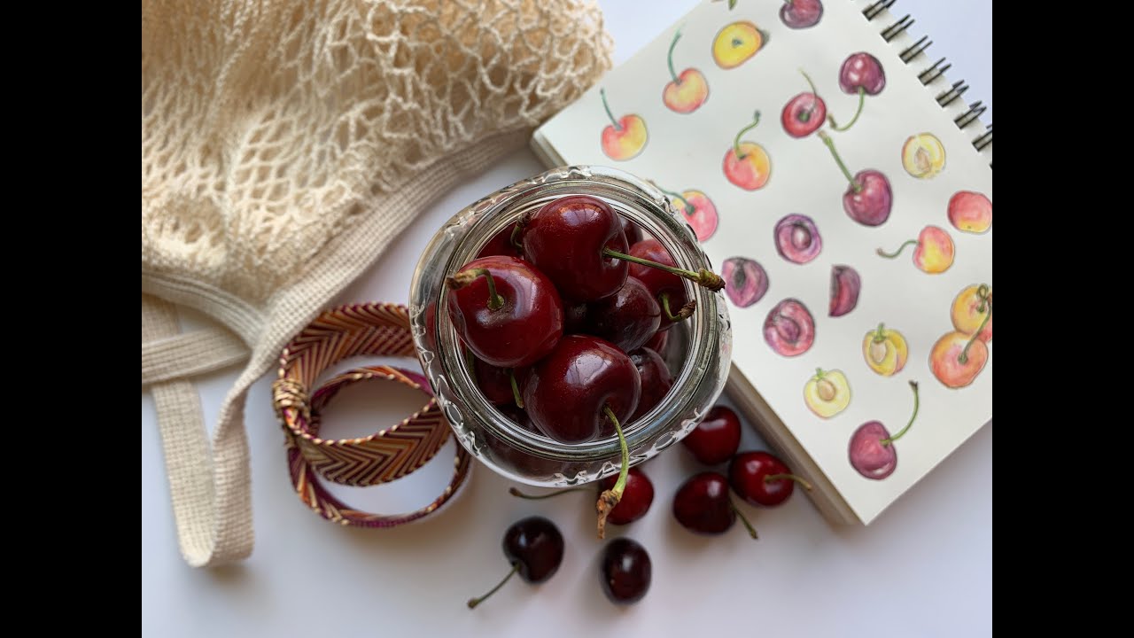 Kyoodoz Presents How To Draw Kawaii (かわいい | 可愛い) Cherry Inspired Food | (Step by Step Easy)