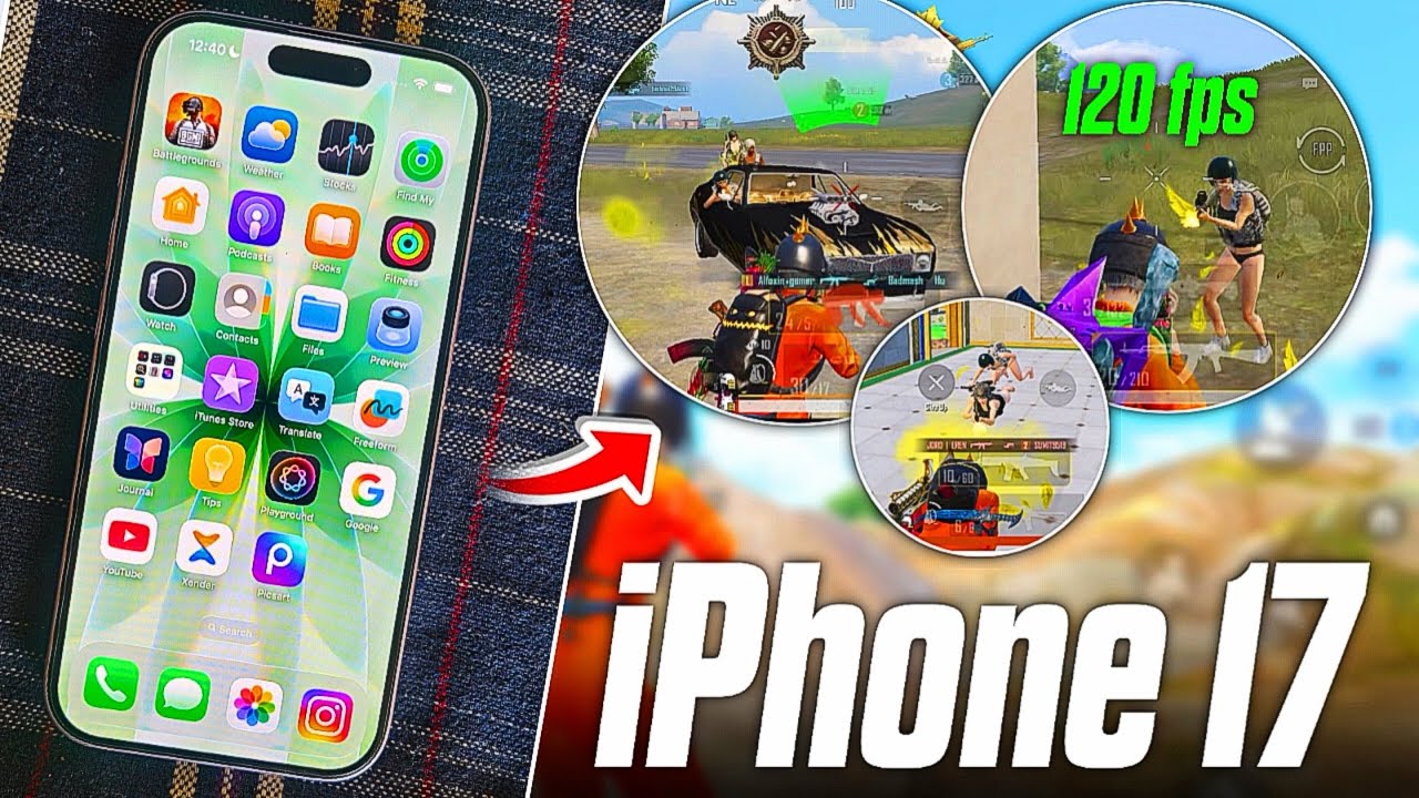 IPhone 17 BGMI & PUBG 120 FPS Gaming Test? IPhone 17 120 fps test | After 4.2 Update