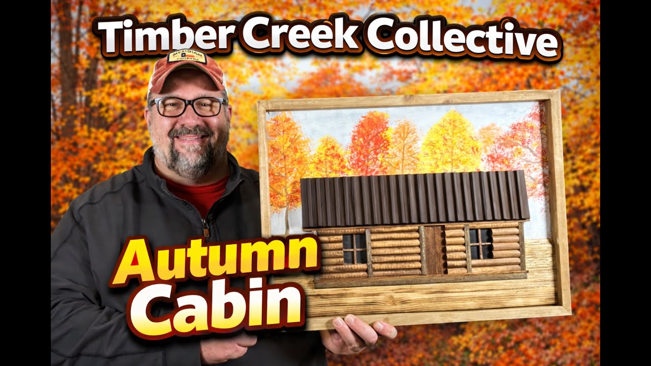 Autumn Cabin #natureart #mountainart #landscapeart #woodart #rustic