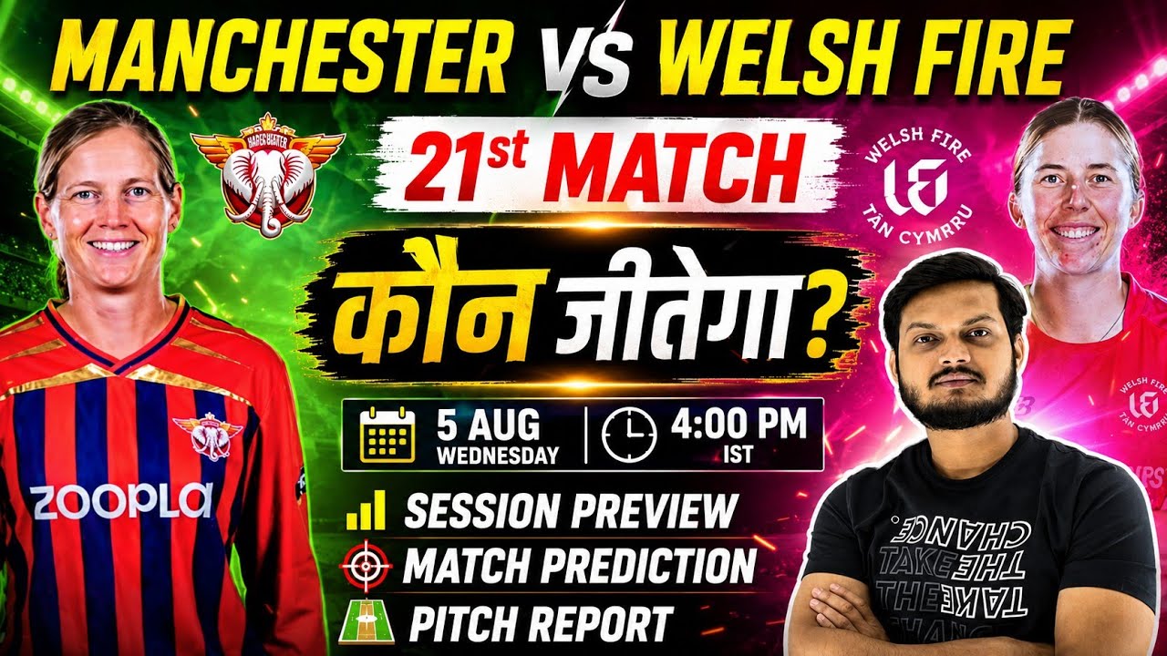 Manchester Originals Women vs Welsh Fire Women 21st Match Prediction, MNW vs WEF-W Today Prediction