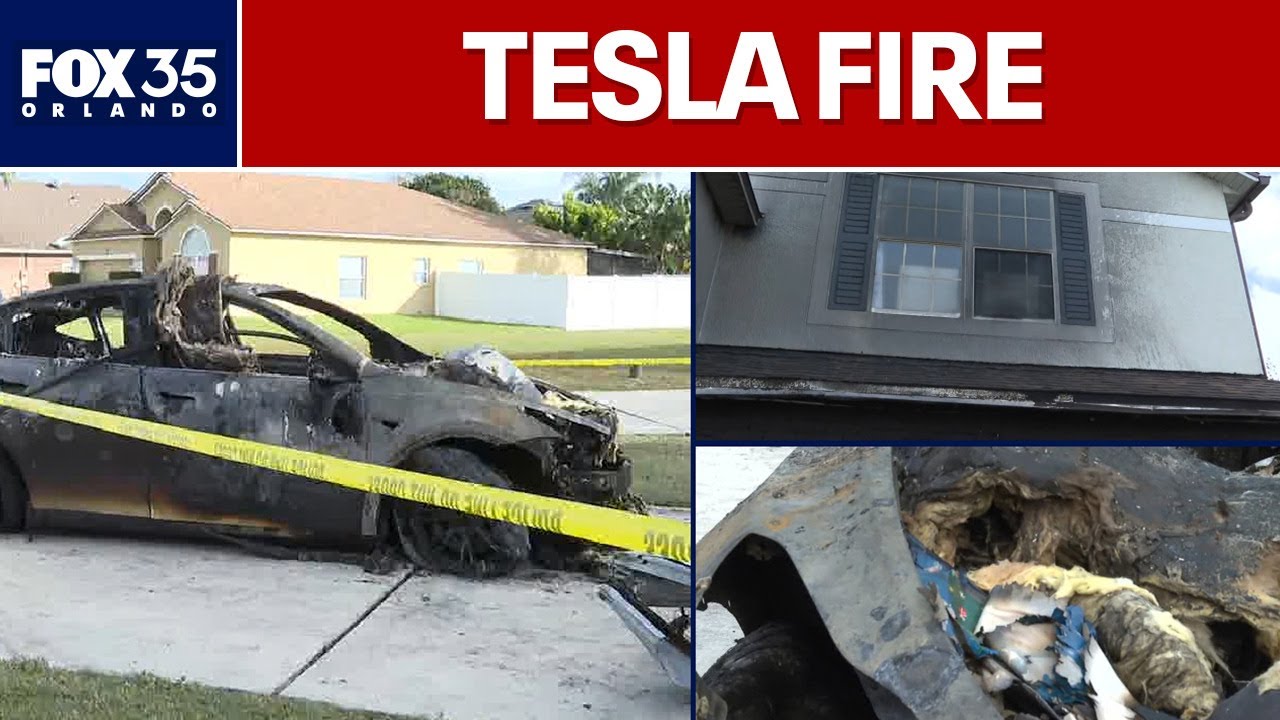 House fire suspected of starting near Tesla, Tesla charger in garage: Officials