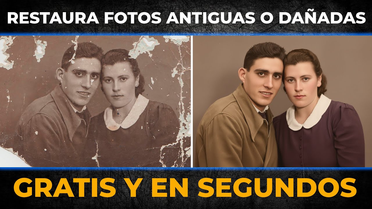 Restaura Fotos Antiguas y Dañadas en SEGUNDOS (GRATIS)