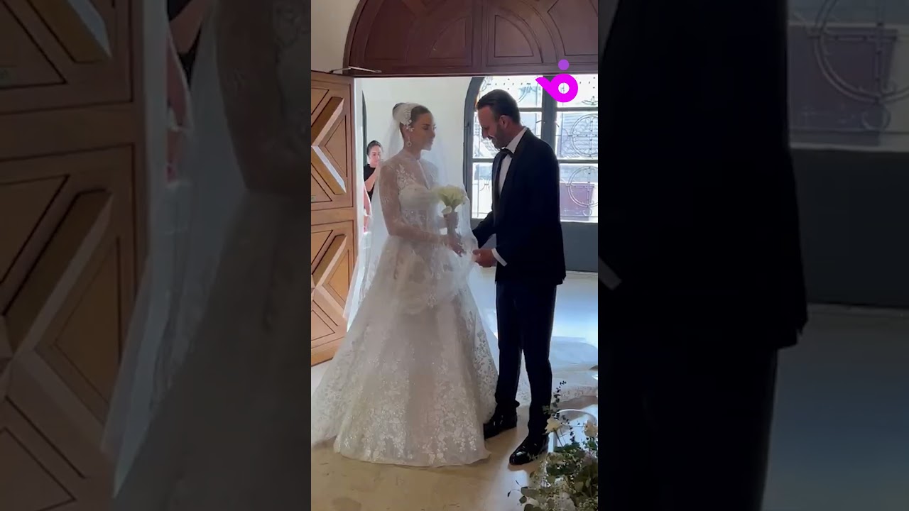 الإطلالة الأولى للعروس داليدا خليل