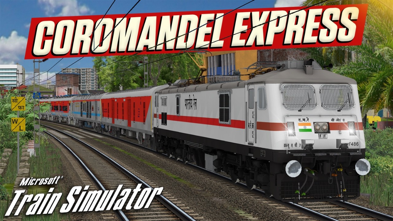 Night Duty !! 12842 - Coromandel Express | Indian Train Simularor | MSTS LIVE |