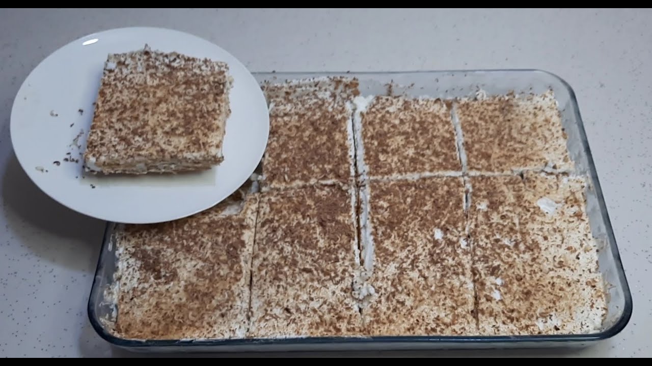 حلاى باردة مع البسكت وكريم شانتي ..الشيف سجاد العتابي